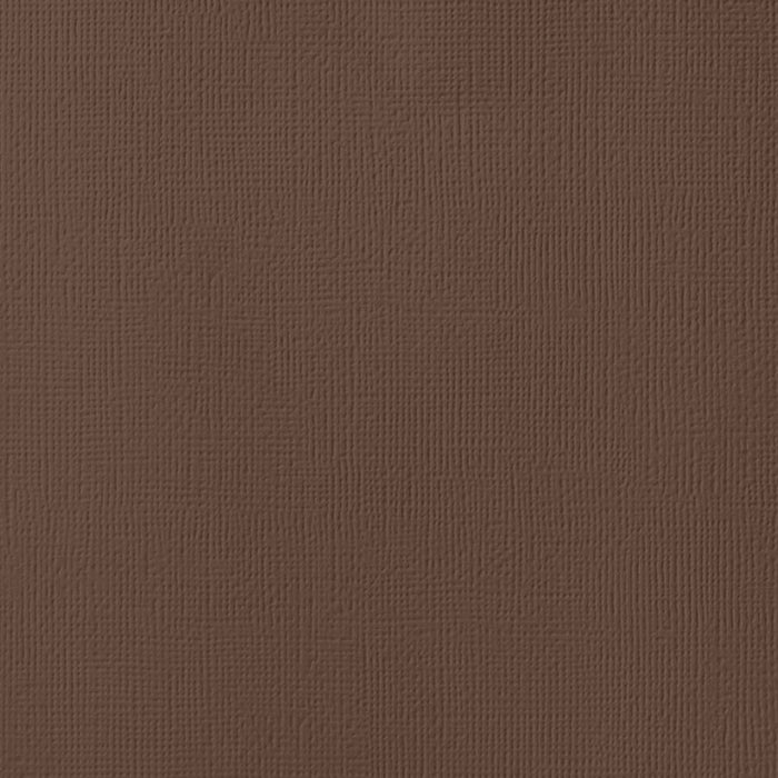 American Crafts - 12"x12" Textured Cardstock - Chocolate (10sheets)