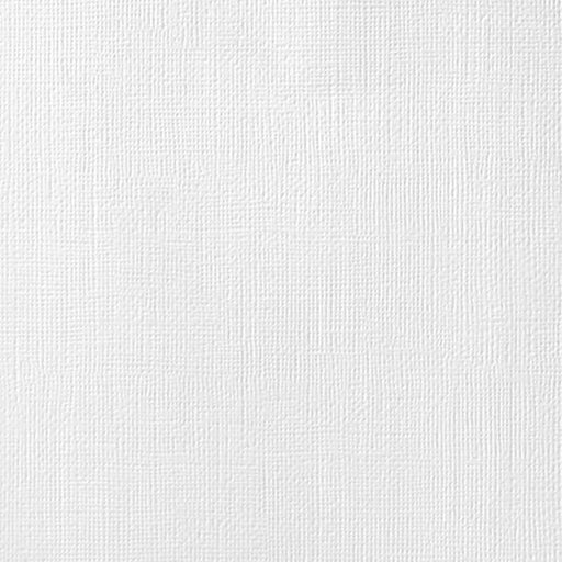 American Crafts - NEUTRALS Cardstock - 12 x 12 Textured - White (1Sheet)