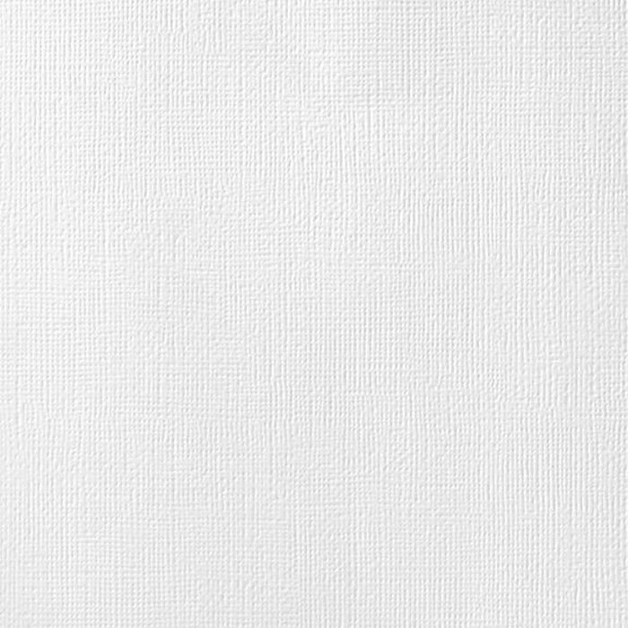 American Crafts - NEUTRALS Cardstock - 12 x 12 Textured - White (1Sheet)