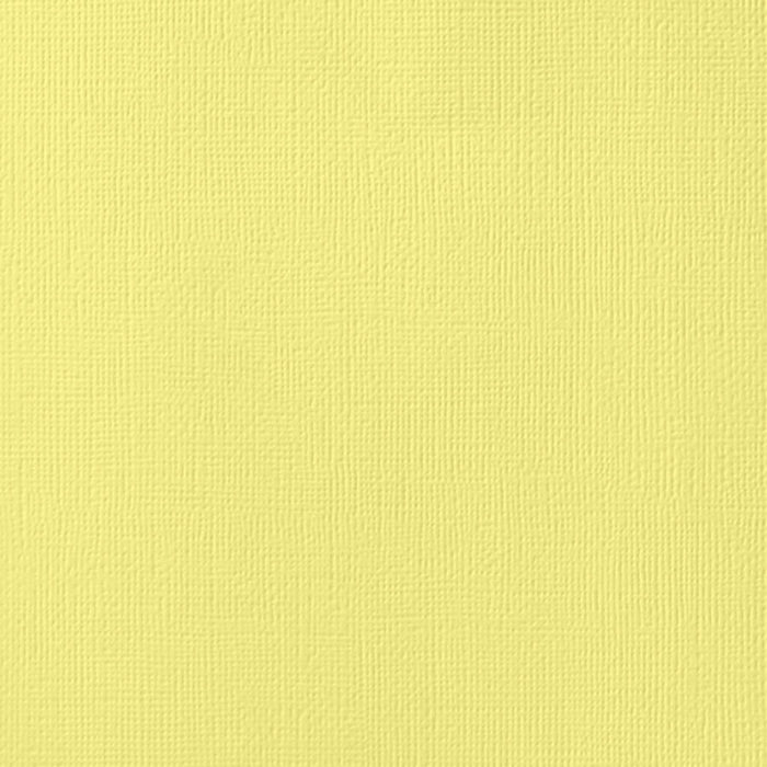 American Crafts - 12'x12" Textured Cardstock - Canary (10 Sheets)