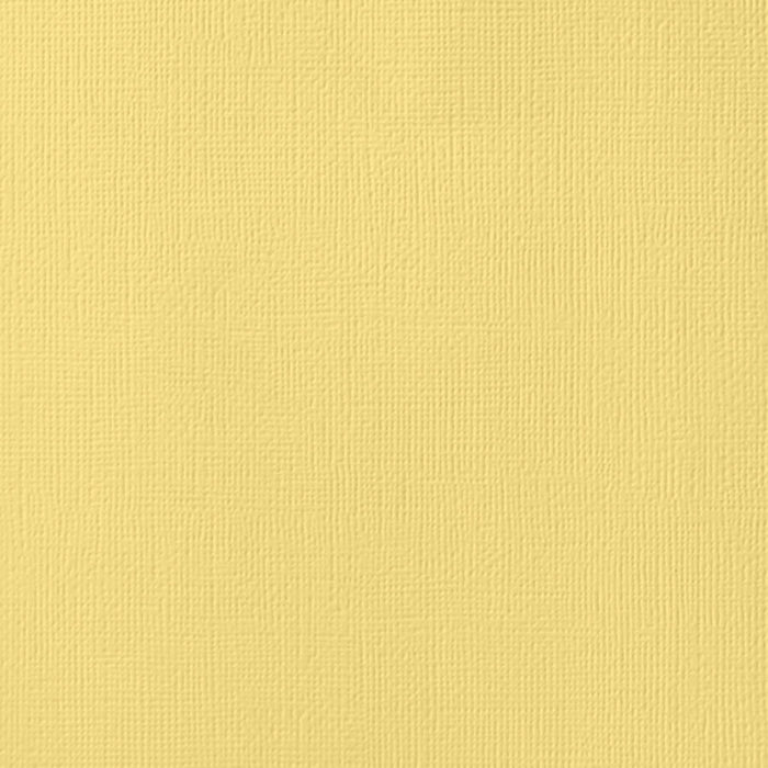 American Crafts - 12"x12" Textured Cardstock - Banana (10 Sheets)