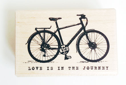 Micia Crafts - Wooden Stamp - Bike