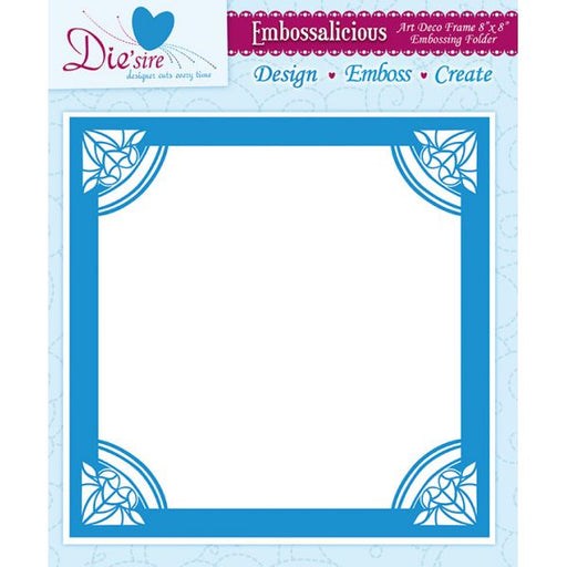 Crafter's Companion - 8"x8" Embossalicious Folder - Art Deco Frame(only A4 & bigger machines)