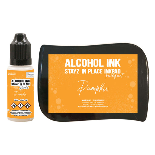 Couture Creations - Stayz in Place Alcohol Ink Pad & Reinker (12ml) - Pearlescent - Pumpkin