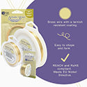 Beadalon - Artistic Wire, 24 Gauge / .51 mm Tarnish Resistant Brass Craft Wire, 5 lb / 2.26 kg