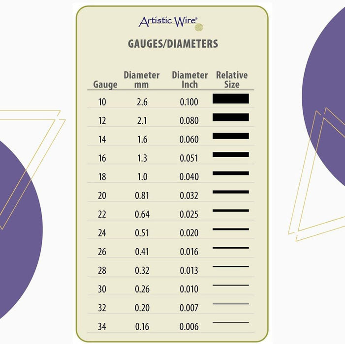 Artistic Wire, 22 Gauge / .64 mm Tarnish Resistant Brass Craft Wire, 8 yd / 7.3 m