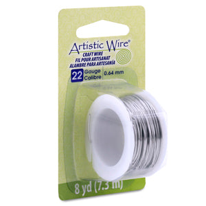 Artistic Wire, 22 Gauge / .64 mm Stainless Steel Craft Wire, 8 yd / 7.3 m