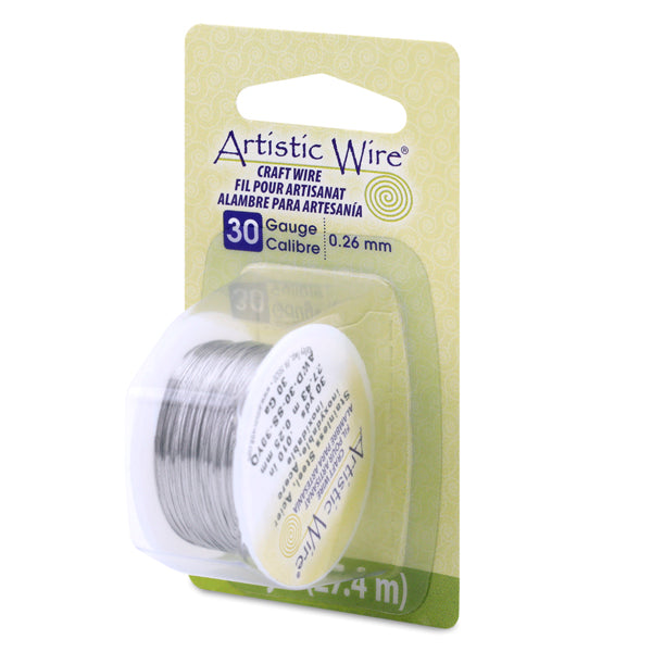 Artistic Wire, 30 Gauge / .26 mm Stainless Steel Craft Wire, 30 yd / 27.4 m