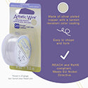 Artistic Wire - 24 Gauge / .51 mm Silver Plated Tarnish Resistant Colored Copper Craft Wire, Tarnish Resistant Silver, 1/4 lb / .11 kg, approx. 198 ft / 60.4 m
