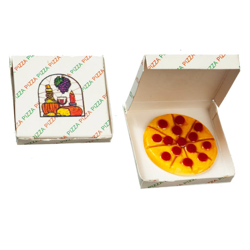 Town Square Miniatures - Pepperoni pizza in a box