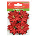 Little Birdie Paper Flower Christmas Poinsettia 4/Pkg-Red