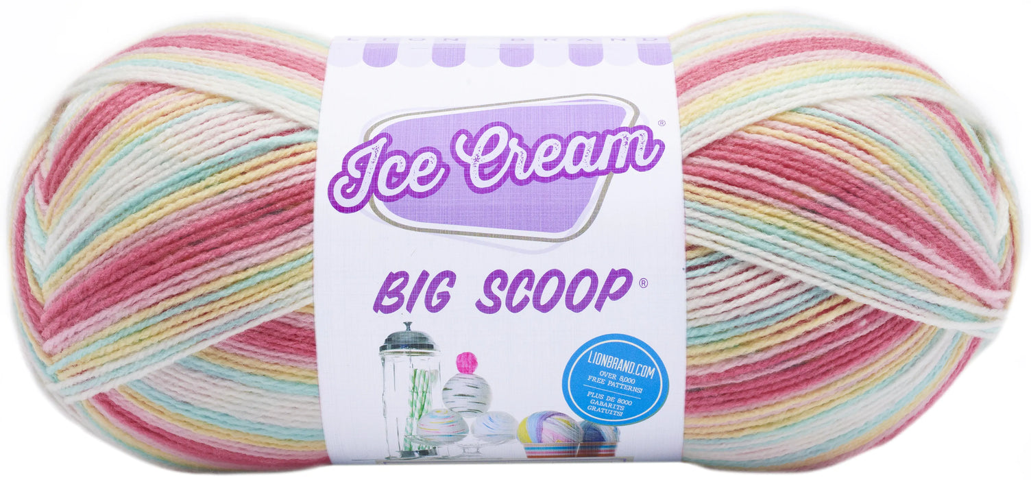 Lion Brand Ice Cream Big Scoop Yarn-Tutti Frutti