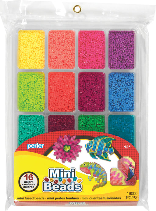 Perler Mini Beads Fused Bead Tray 16,000/Pkg-