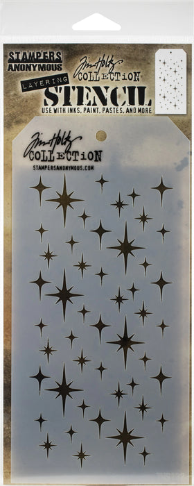 Tim Holtz Layered Stencil 4.125"X8.5"-Sparkle