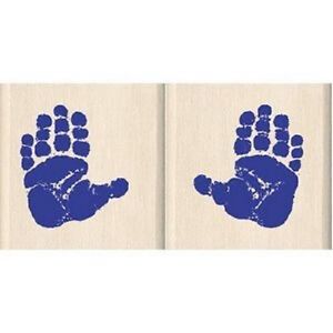 Inkadinkado - Wood Mounted Stamp - Baby Hands
