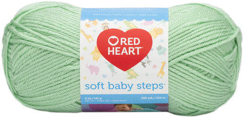 Red Heart Soft Baby Steps Yarn-Baby Green