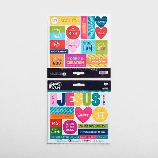 Illustrated Faith - 31-Piece His Name Stickers