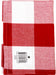 Dunroven House Flat Weave Tea Towel 20"X28"-Bright Red & White 3" Check