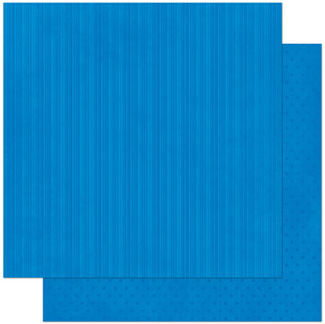 BoBunny - 12" x 12" DS-Paper - Double-Dot - Blueberry Stripe