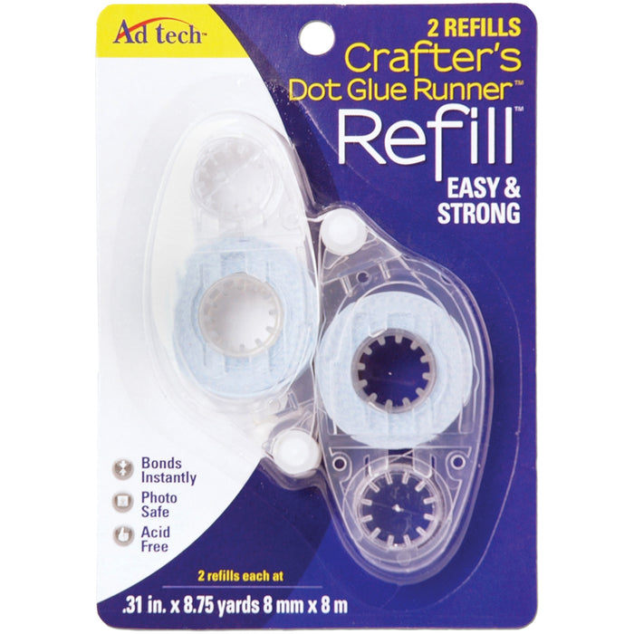 Ad Tech Crafter's Dot Glue Runner Refill 2/Pkg-.31"X315"