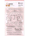 Rosie's Studio Jumping in Puddles Clear Reusable Stamps (1 Sheet)