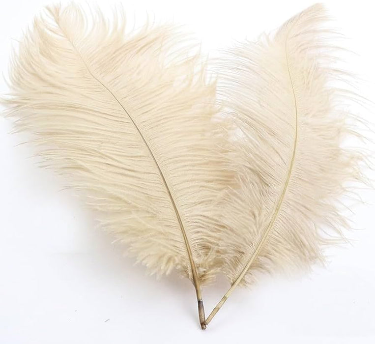 W&M - Feathers Ostrich - Beige (10pcs)