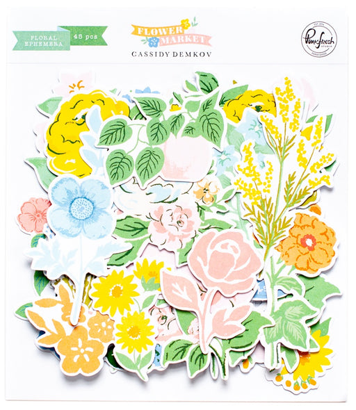 PinkFresh Floral Cardstock Die-Cuts-Flower Market