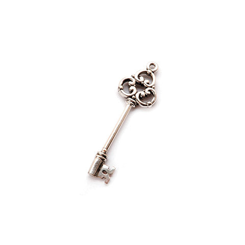 Darice – Tri Key in Antique Silver - Mix and Mingle Bead Drop Pendant