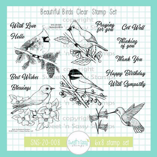 Sweet-n-Sassy-Stamps - Beautiful Birds Stamp Set