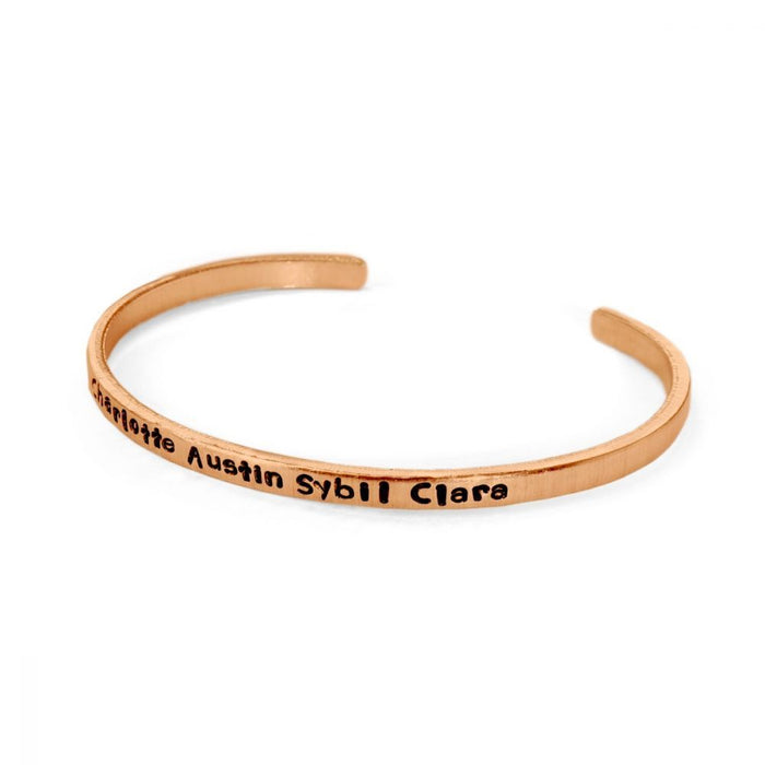 ImpressArt - Bracelet Blanks - 1/8" x 6"- Stamping Blanks - Copper - 5 Piece