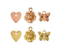 ImpressArt - Brass and Copper Flora Fauna Embellishment Variety Pack