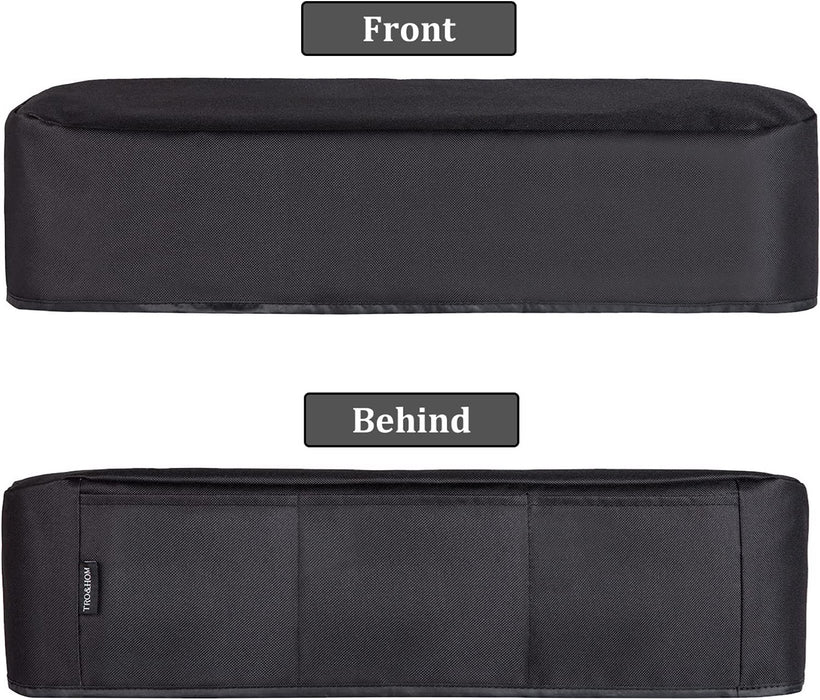 Dust Cover for Cricut Machines with Back Pockets for Accessories - Black