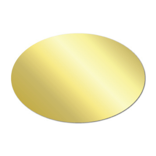 Ribbon Printer - Oval Labels - Gold - Godex 500