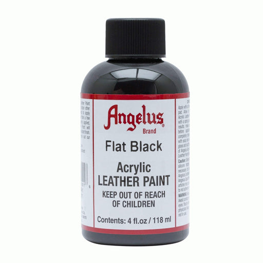 Angelus Leather - Acrylic Leather Paint - Flat Black - 4 Oz