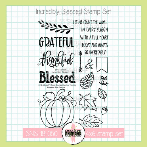 Sweet-n-Sassy-Stamps - Incredibly Blessed Stamp Set