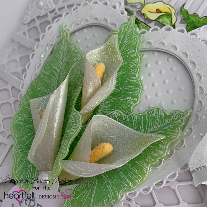 Heartfelt Creations Cling Rubber Stamp Set - Calla Lily