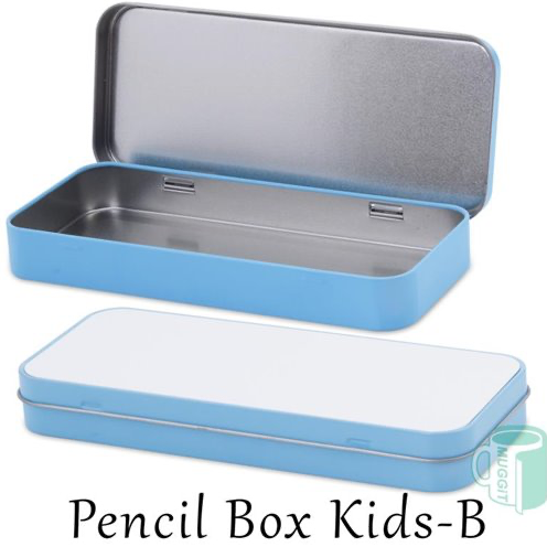 Doodles - Sublimation Blanks - Kids Pencil Box - Blue