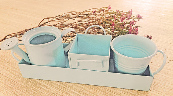 Doodles - Mini Bucket Set - Baby Blue - 3pk