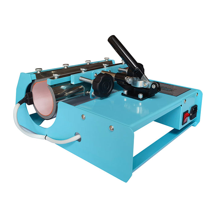 Tumbler & Mug Press Heat Sublimation Printing Machine Combo - All-in-One 11oz 15oz 20oz 30oz - Blue