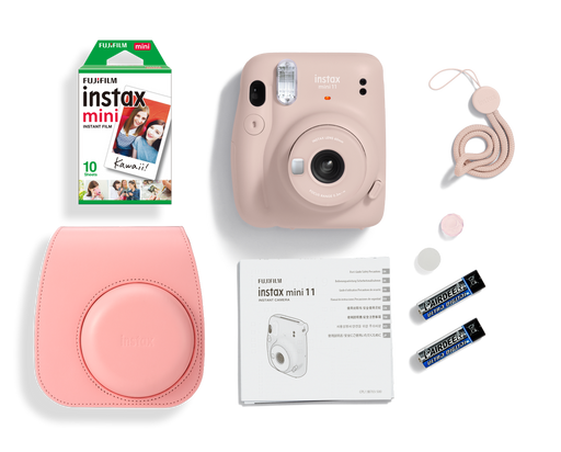 Instax Cam Mini 11 - Blush Pink Kit