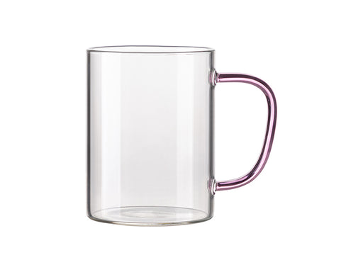 Muggit - Glass Mug Clear Pink - 13Oz