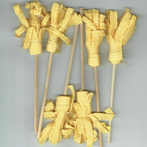 Sarah J - Handmade Miniatures - 6 Wooden Handle Mops