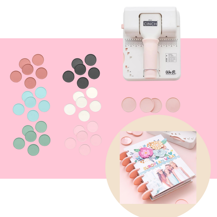 We R Memory Keepers - Disc Cinch Book Binding Tool PLUS 54 extra Discs