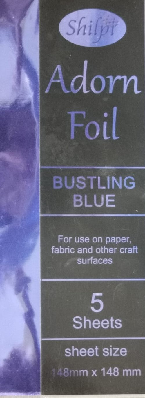 Shilpi - Transfer Foil - 5 sheets - Bustling Blue