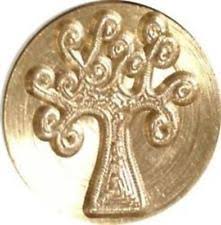 Jax Wax - Brass Seal - Curly Tree