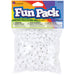 Cousin Fun Pack Acrylic Pony Beads 250/Pkg-White