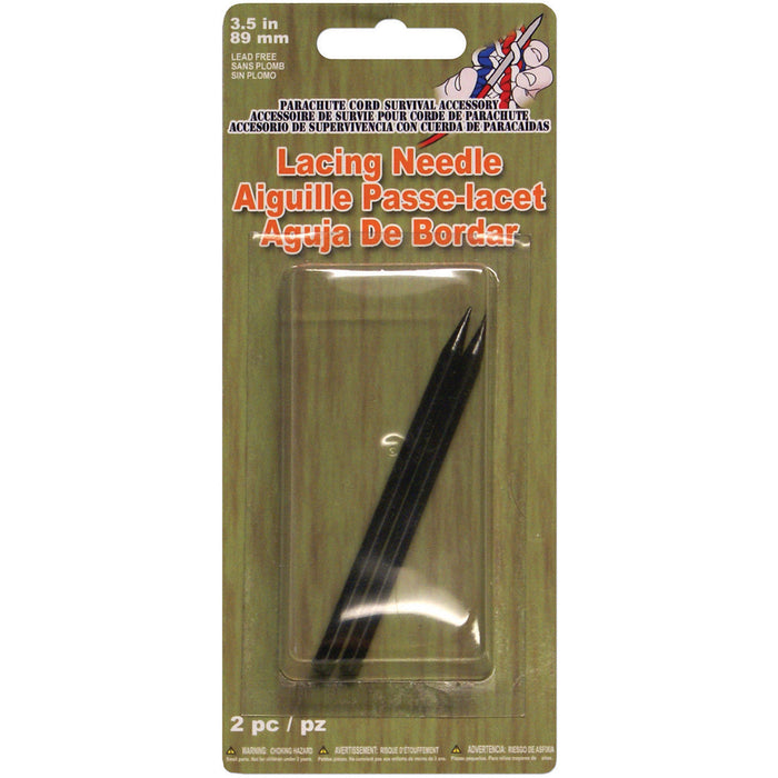 Pepperell Parachute Cord Lacing Needles 3.5" 2/Pkg-