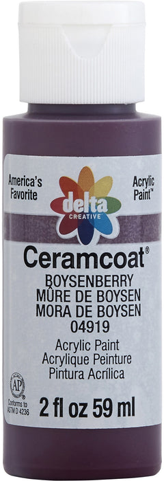 Delta Ceramcoat Acrylic Paint 2oz-Boysenberry