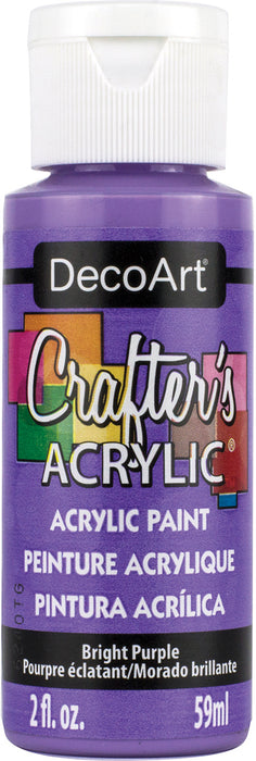 DecoArt Crafter's Acrylic All-Purpose Paint 2oz-Bright Purple