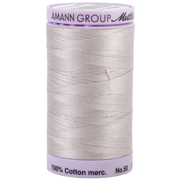 Mettler Silk Finish Cotton Thread 50wt 547yd-Cloud Gray